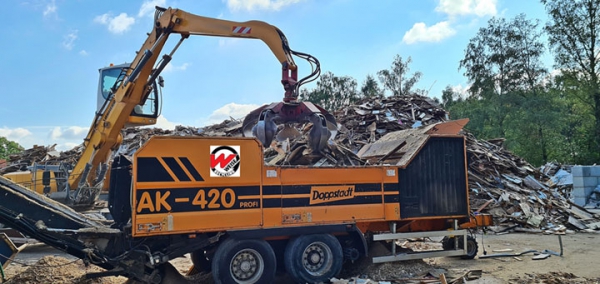 Leistungsstarker Schredder